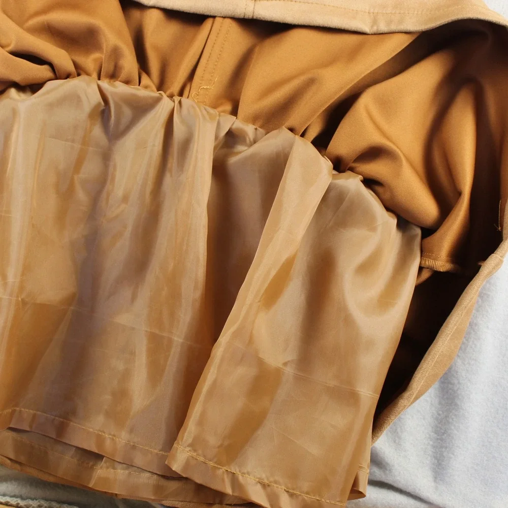 Tahari Girl Faux Suede Dress Set Kids Size 7 Tan New Rhinestone Boho Bag